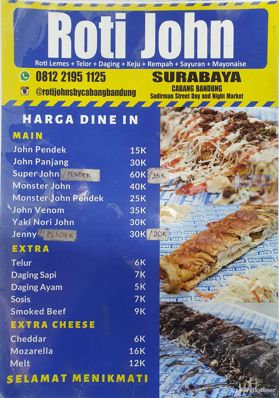 Selalu Diperbarui Menu Roti John Surabaya Sudirman Bandung