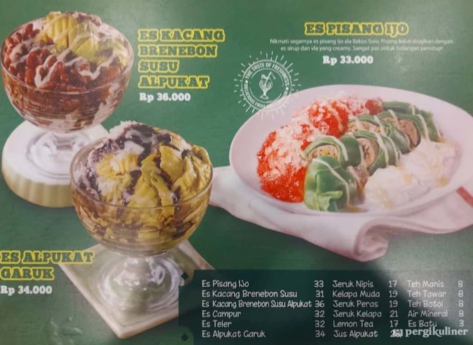 Selalu diperbarui! Menu Bakso Solo Samrat, Alam Sutera, Tangerang