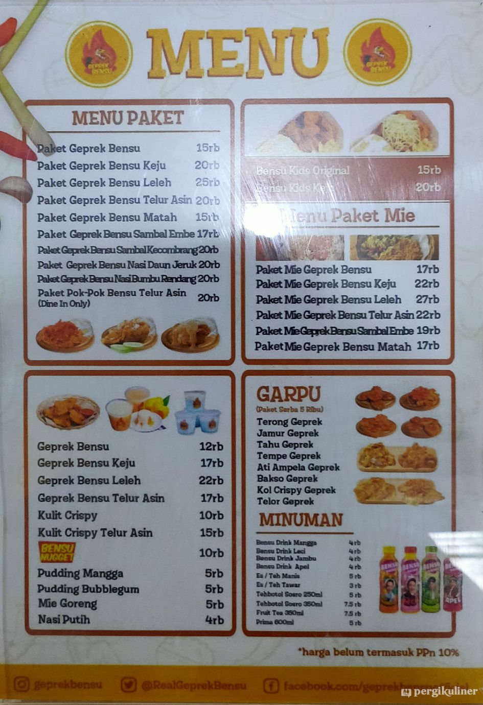 Selalu Diperbarui Menu Geprek Bensu Sukomanunggal Surabaya