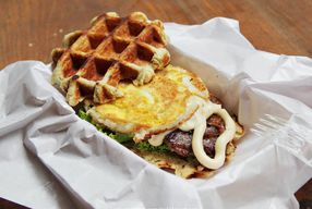 Foto Zucker Waffle