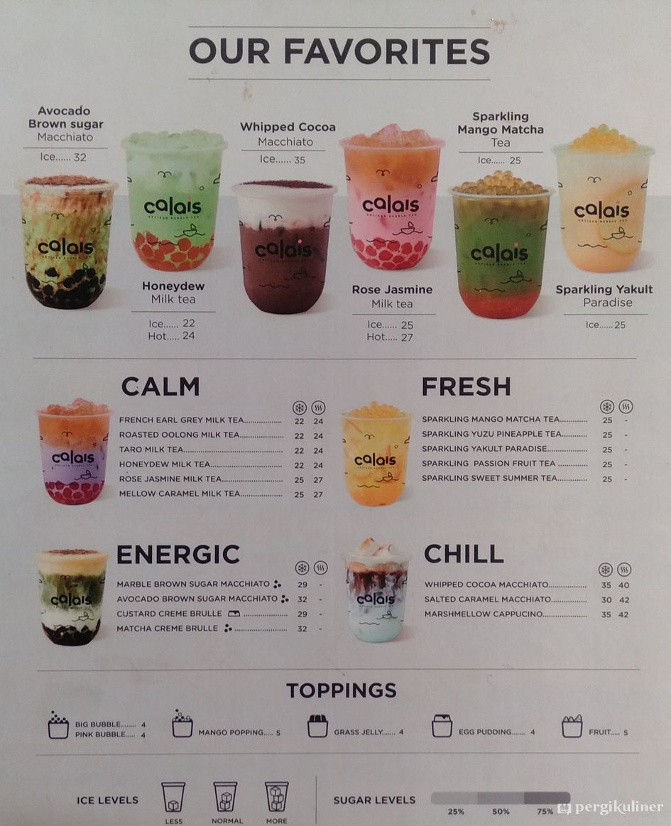 Selalu Diperbarui Menu Calais Riau Bandung