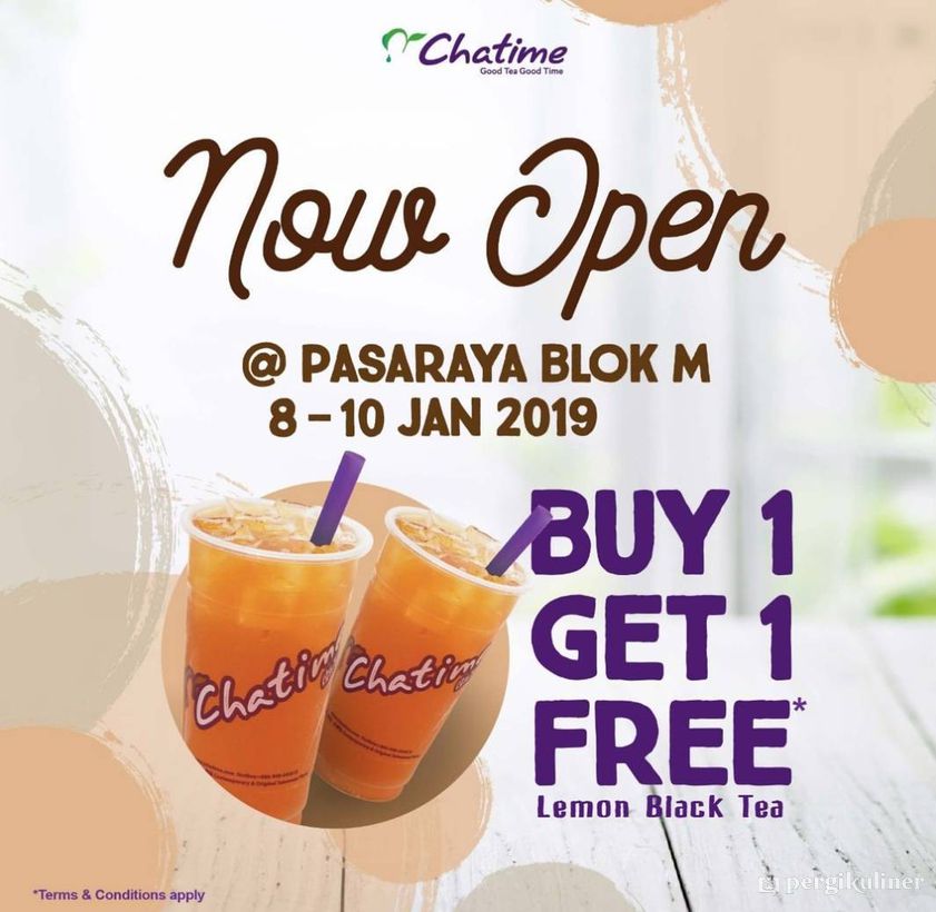Grand Opening Promo di Chatime