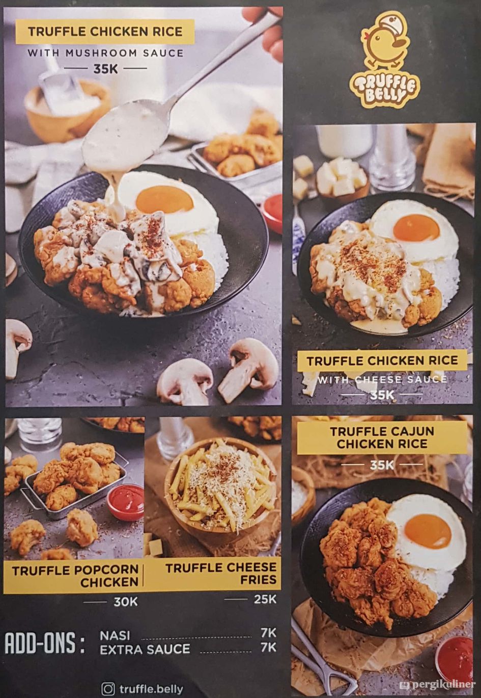 Selalu diperbarui! Menu Truffle Belly, Puri