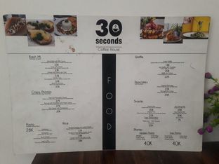 Foto 1 - Menu di 30 Seconds Coffee House oleh Muyas