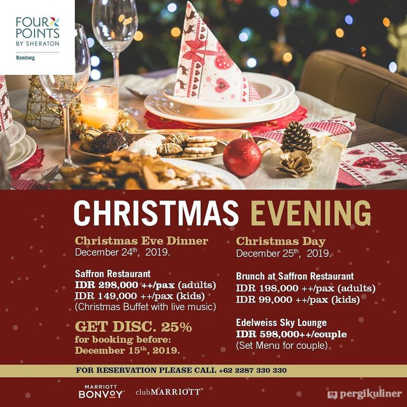 Christmas Buffet di Saffron Restaurant - Hotel Four Points by Sheraton