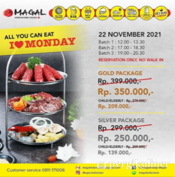 All You Can Eat, Harga Promo di Magal Korean BBQ