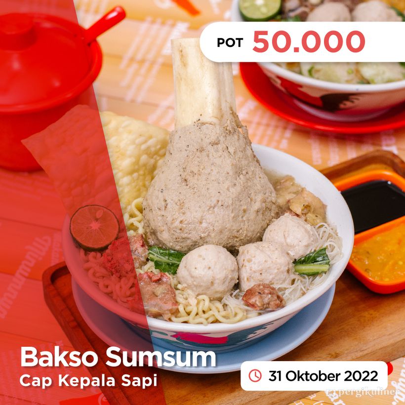 KUPON dari PergiKuliner di Bakso Sumsum Cap Kepala Sapi