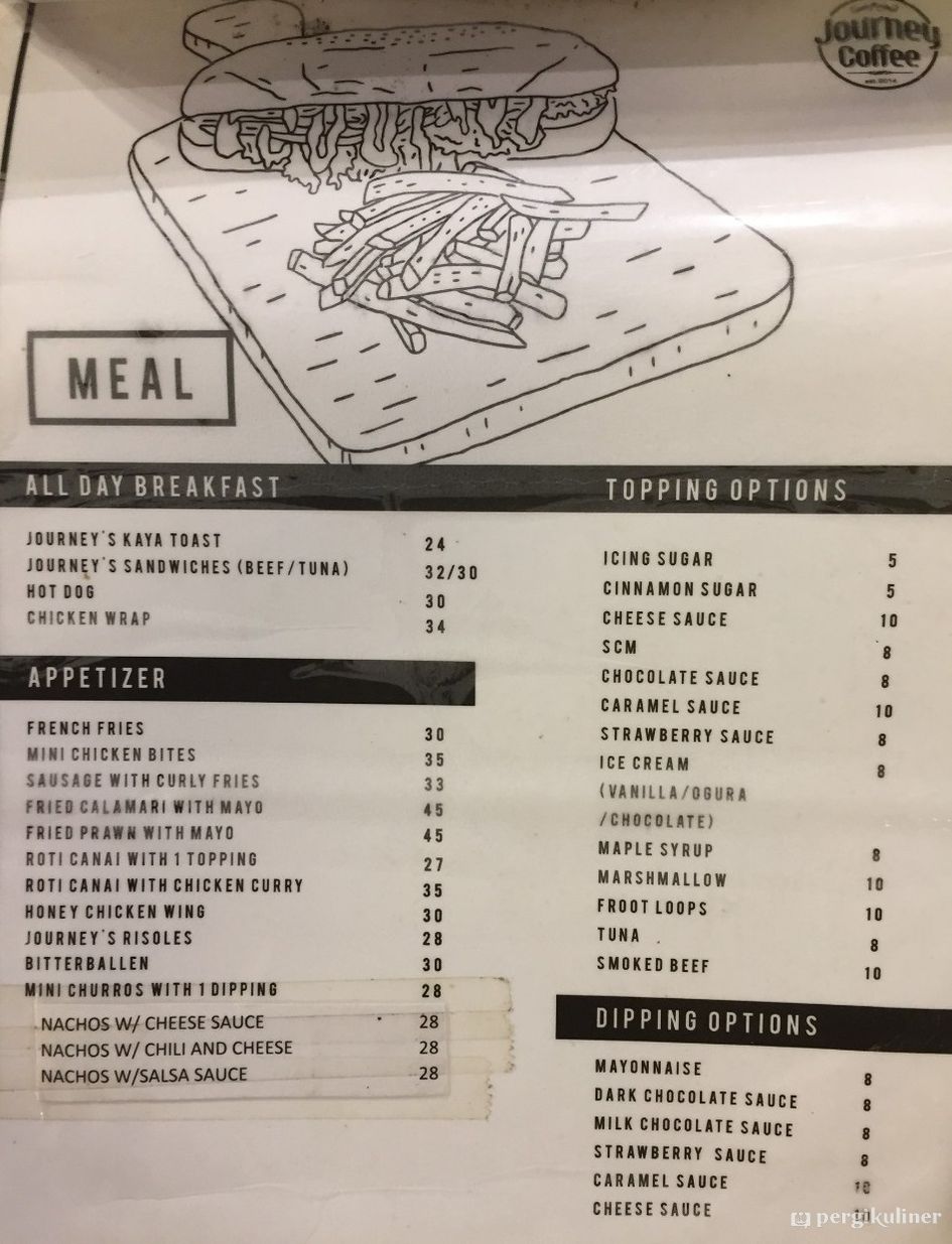 selalu diperbarui menu journey coffee