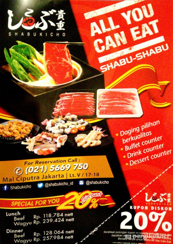All You Can Eat, Harga Normal di Shabukicho