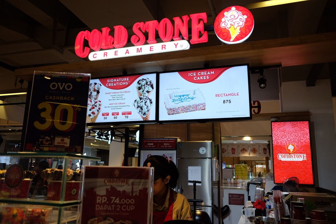Cold Stone Creamery, Pasir Kaliki, Bandung - Lengkap: Menu terbaru, jam