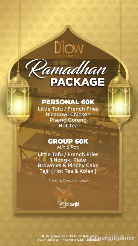 Ramadhan Package 2019 di D'low Meat Gastro