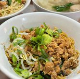 Foto Mie Ayam Komplit Setengah Porsi di Mie Ayam Bangka Asan