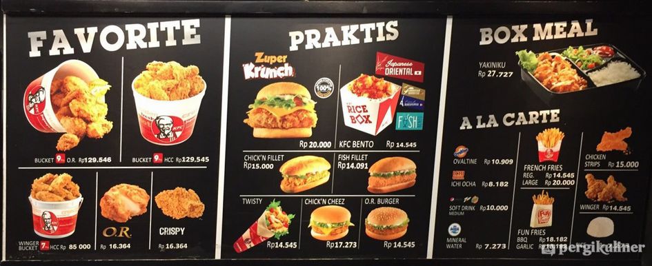 Selalu Diperbarui Menu Kfc Box Slipi