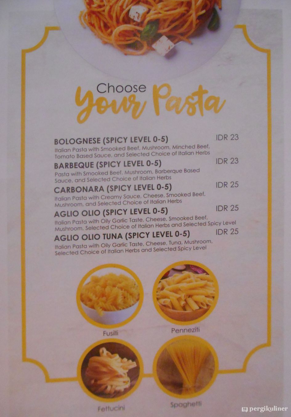 Selalu Diperbarui Menu Pasta Kangen Klampis Surabaya