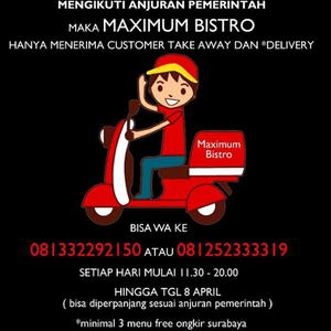 #dukungresto #kompilasi #bebasongkir di Maximum Bistro