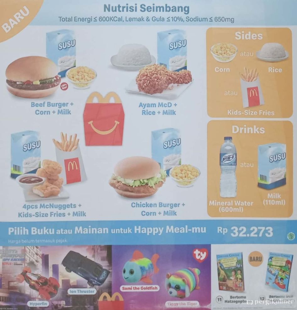 Selalu diperbarui! Menu McDonald's, Cibinong, Bogor