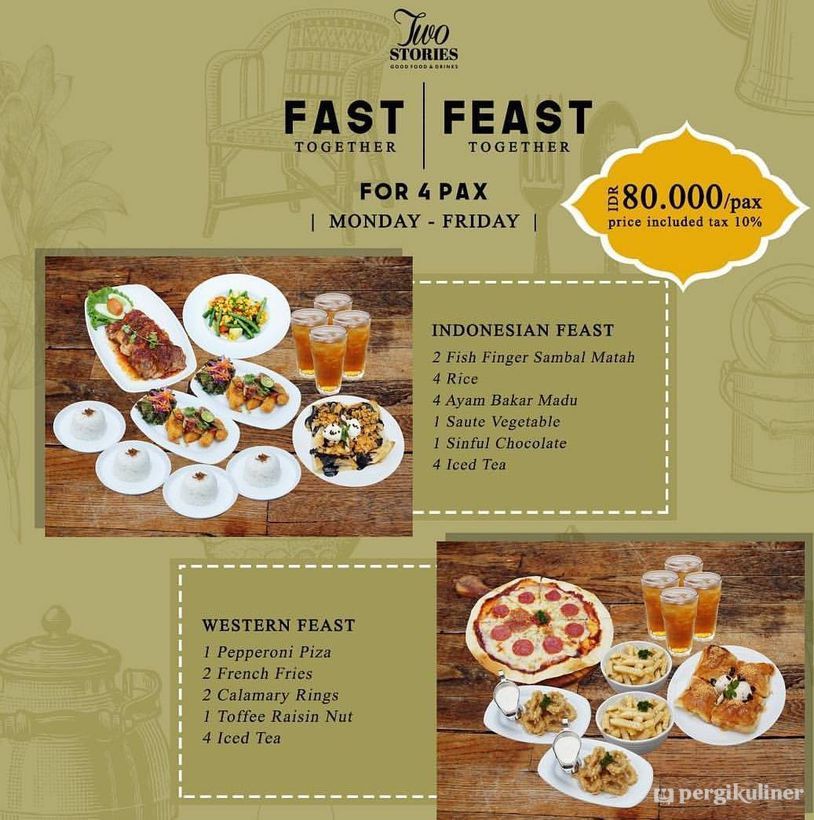 Set Menu Buka Puasa 2019 di Two Stories