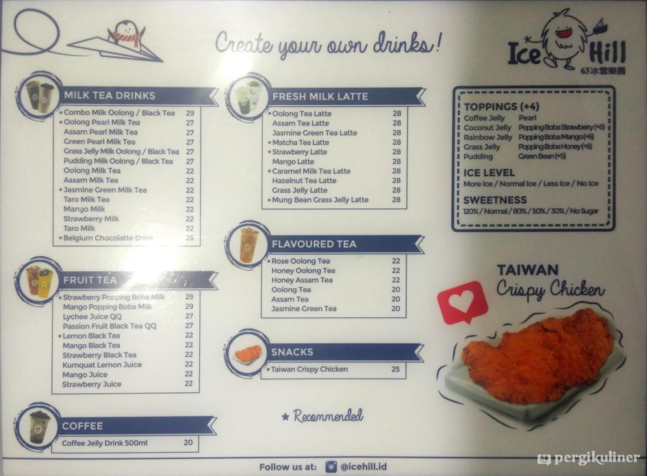 Qq Bubble Tea Menu
