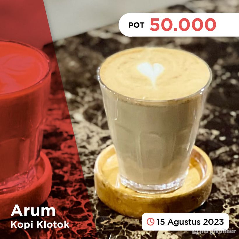 KUPON dari PergiKuliner di Arum Kopi Klotok