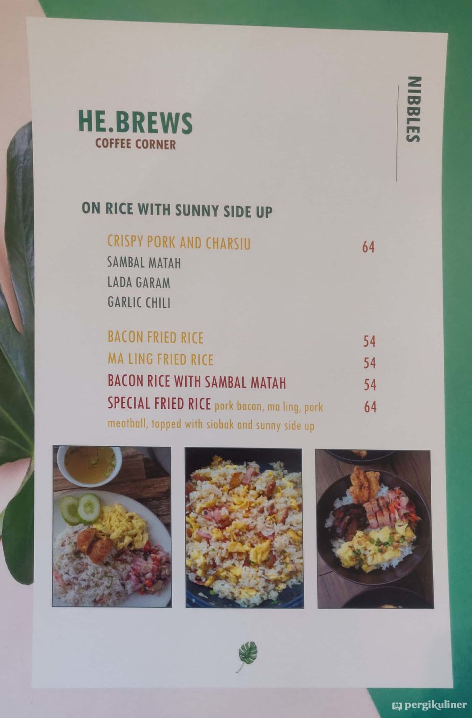 Selalu diperbarui! Menu He Brews Coffee Corner, Pantai Indah Kapuk