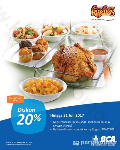 20% - Kartu Kredit BCA di Kenny Rogers Roasters