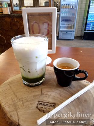 Foto 1 - Makanan(Ice Green Tea Coffee) di Northsider Coffee Roaster oleh @ItsLeenLeen_ 