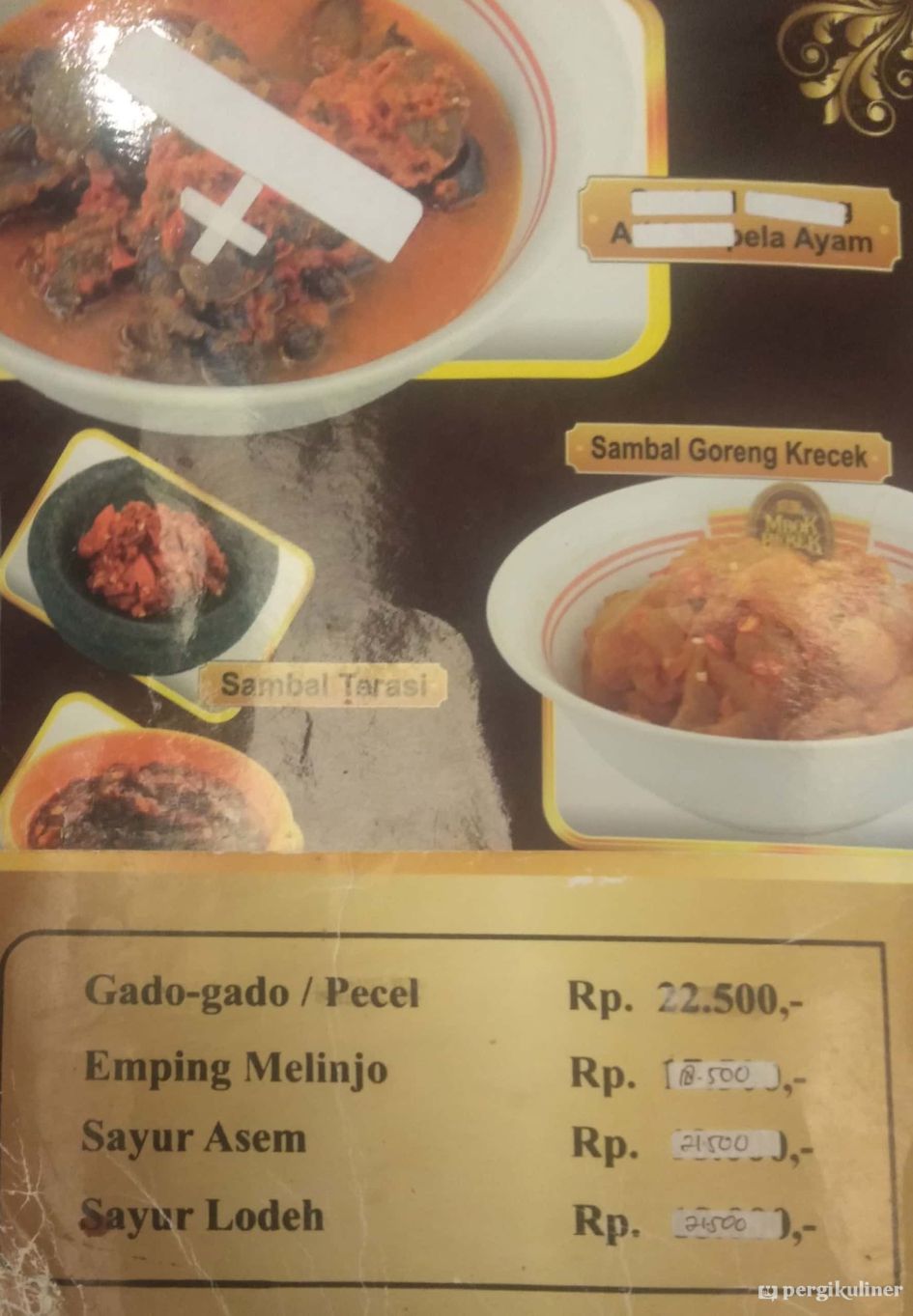Selalu diperbarui! Menu Ayam Goreng Mbok Berek Ny. Umi, Pondok Indah