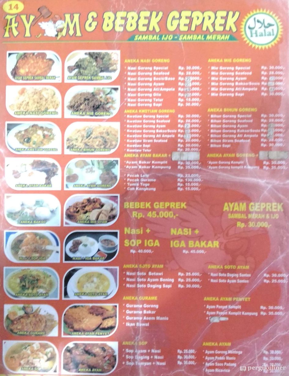 Selalu Diperbarui Menu Ay M Bebek Geprek 2 Cipondoh Tangerang