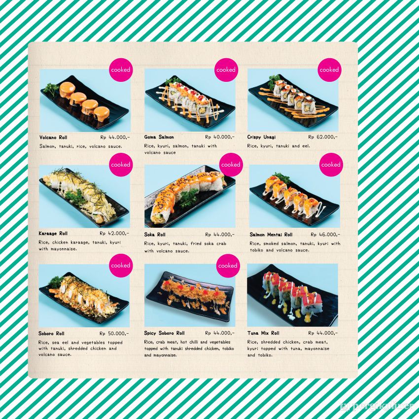 Selalu diperbarui! Menu Haikara Sushi, Blok M