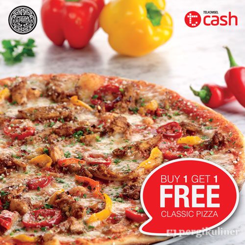 Beli 1 Romana Pizza Gratis 1 Classic Pizza Menggunakan TCASH Tap di Pizza Express