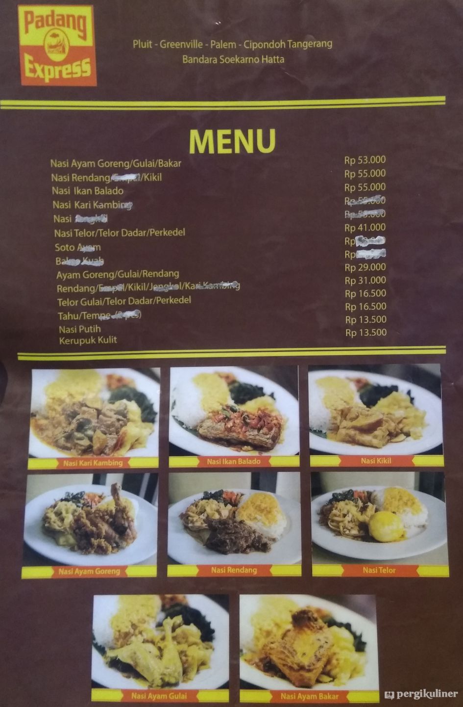 Selalu Diperbarui Menu Padang Express Benda Tangerang