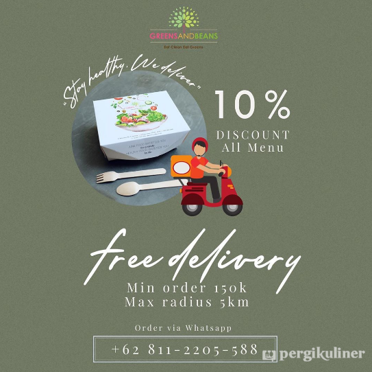 #dukungresto #kompilasi #bebasongkir di Greens and Beans