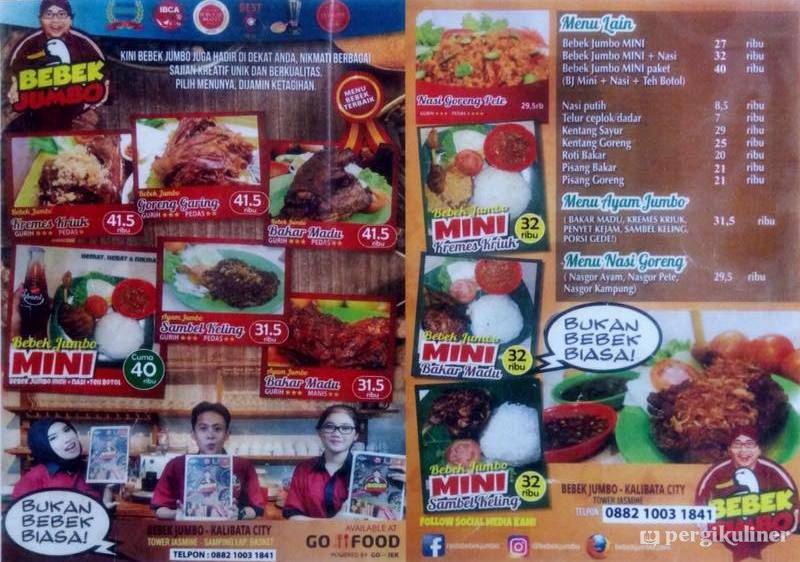 Selalu Diperbarui Menu Bebek Jumbo Kalibata