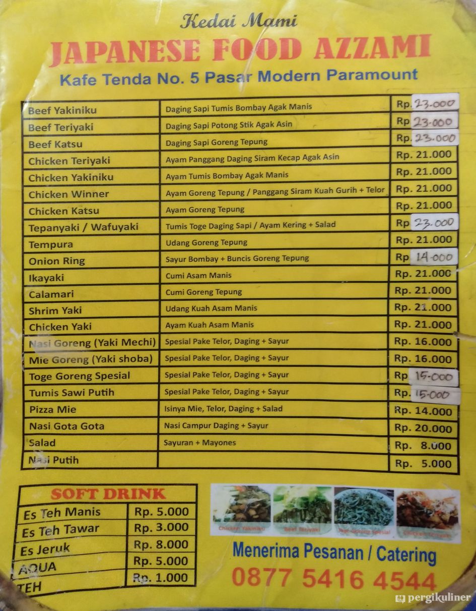 Selalu Diperbarui Menu Kedai Mami Gading Serpong Tangerang