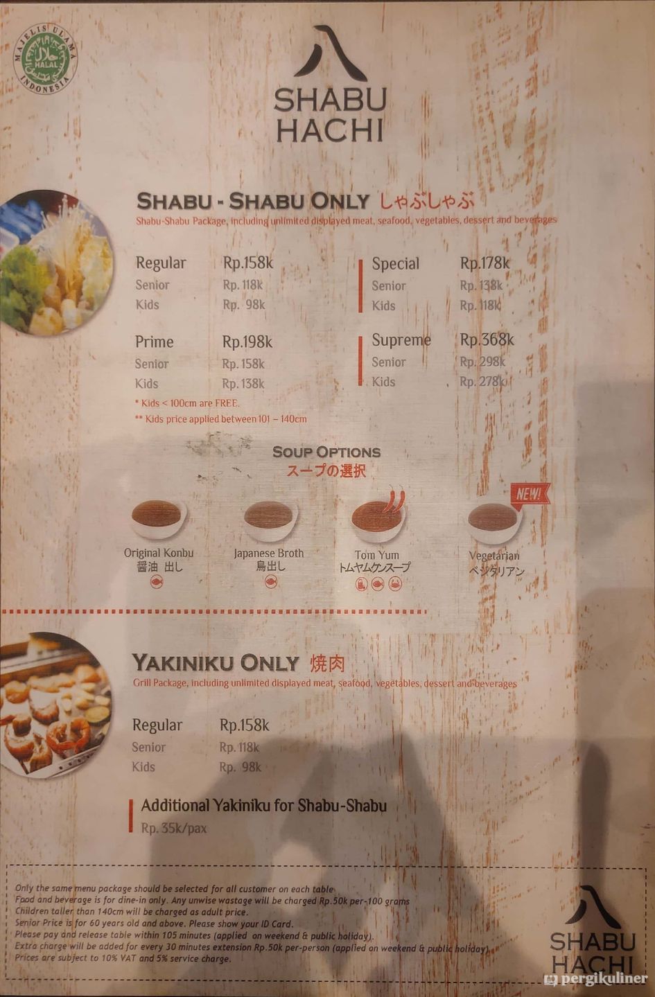 Selalu diperbarui! Menu Shabu Hachi, Bintaro, Tangerang
