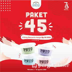 Promo 45 di Puyo Silky Desserts