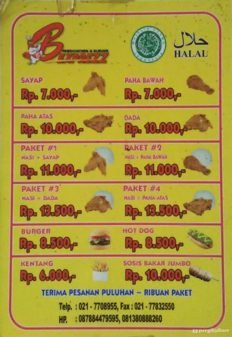 Selalu Diperbarui Menu B Fried Chicken Express Pancoran Mas Depok