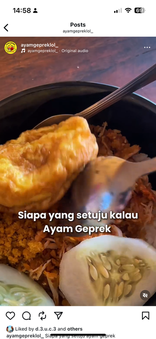 Foto - Makanan di Ayam Geprek LOL oleh Jayanti 