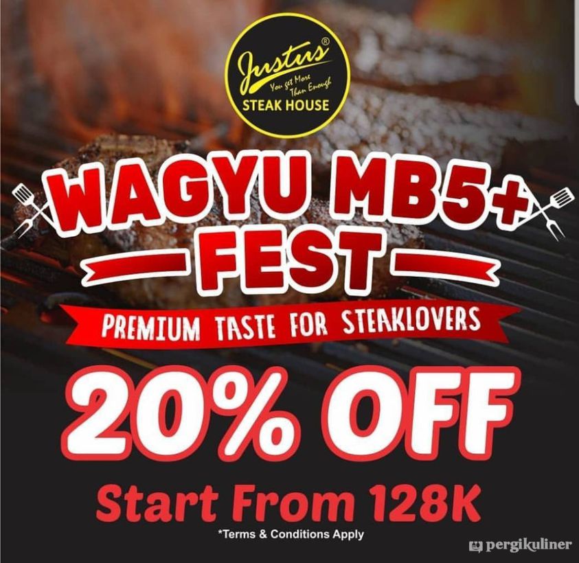 20% - Wagyu Fest di Justus Steakhouse