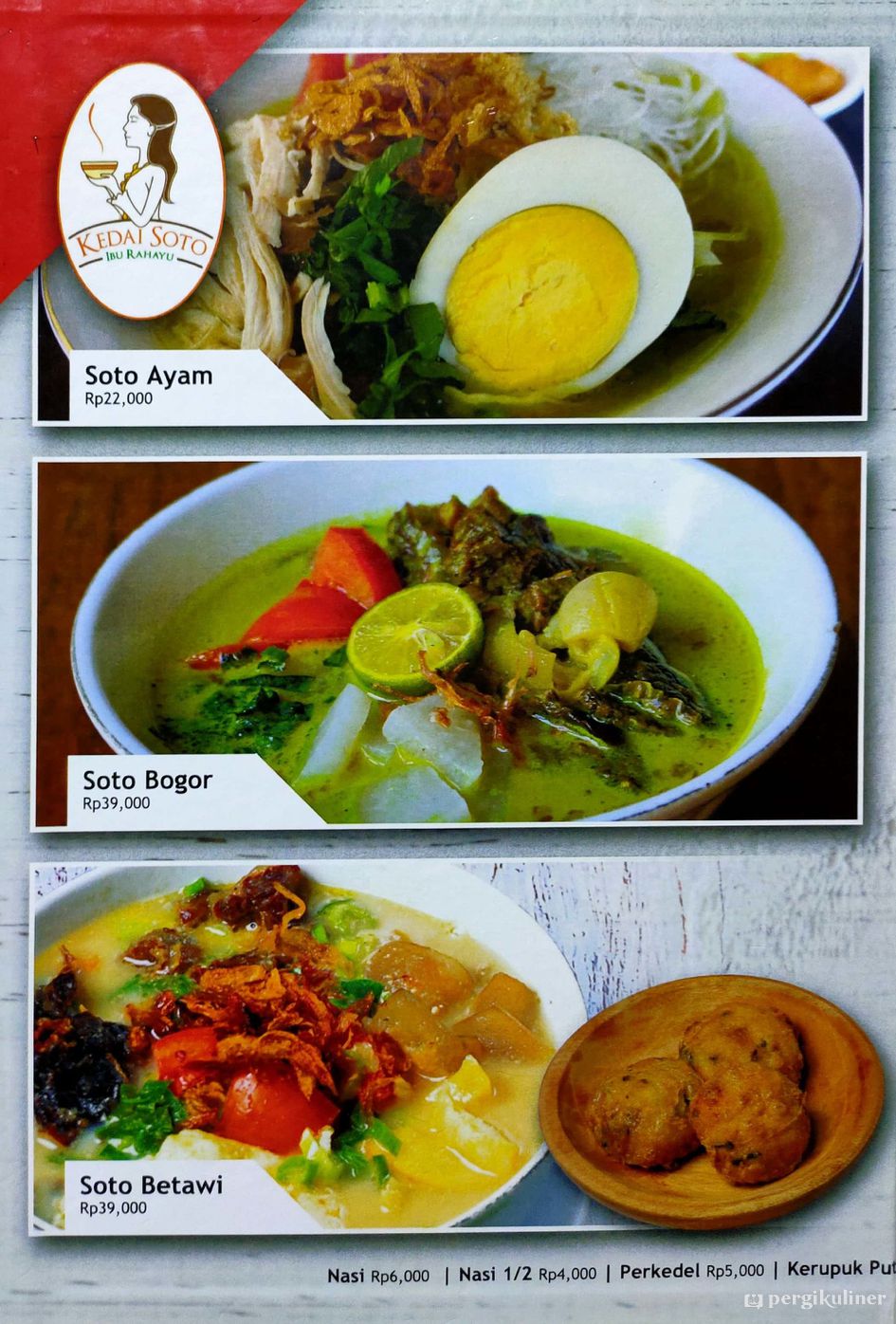 Selalu diperbarui! Menu Kedai Soto Ibu Rahayu, Bogor Tengah, Bogor