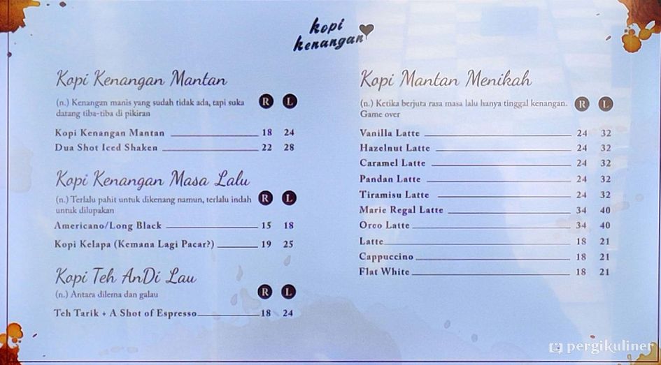 Selalu Diperbarui Menu Kopi Kenangan Cinere Depok
