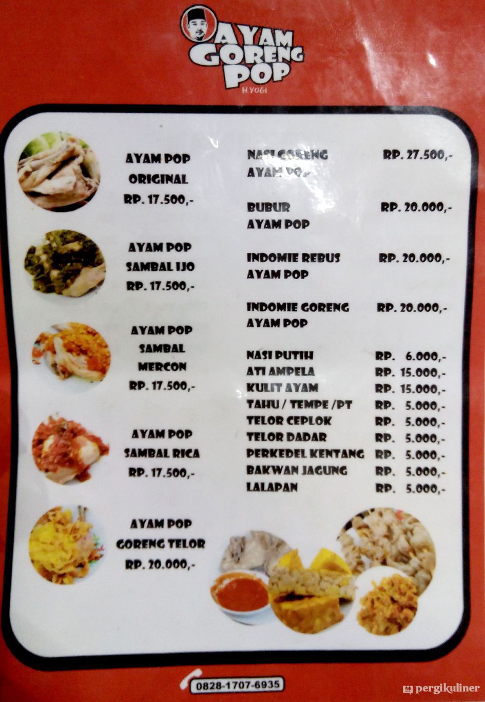 Selalu diperbarui! Menu Ayam Goreng Pop H. Yogi, Lebak Bulus