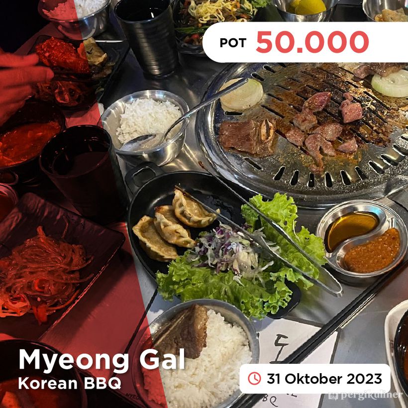 KUPON dari PergiKuliner di Myeong Gal Korean BBQ