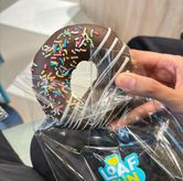 Foto Chocolate Rainbow Donut di Loaf Bun Korean Bakery