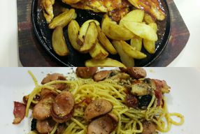 Foto Frankfurter Hotdog and Steak