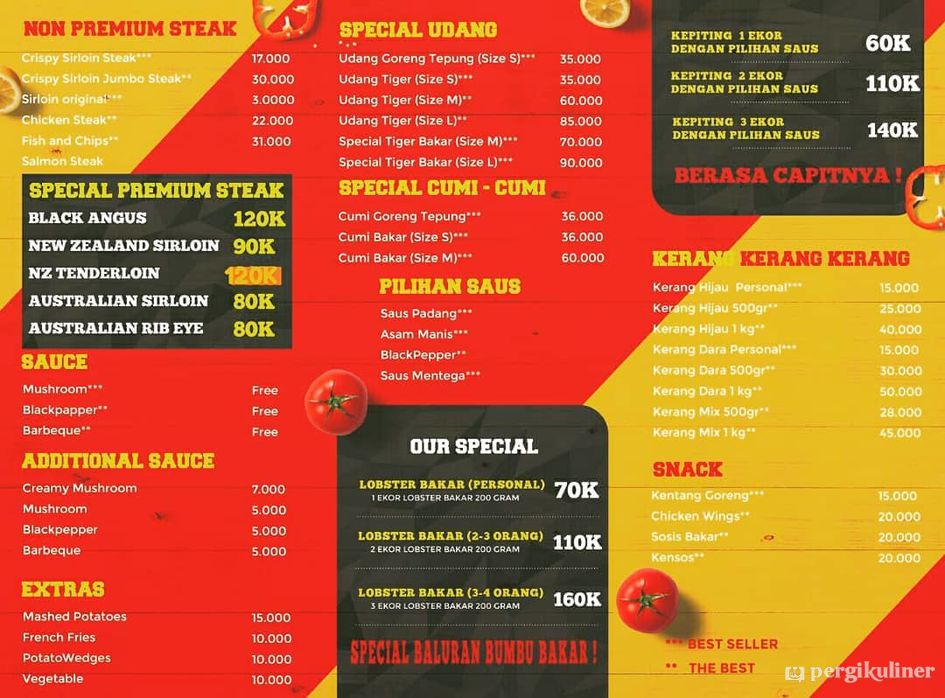 Selalu Diperbarui Menu Doktor Steak Sukmajaya Depok