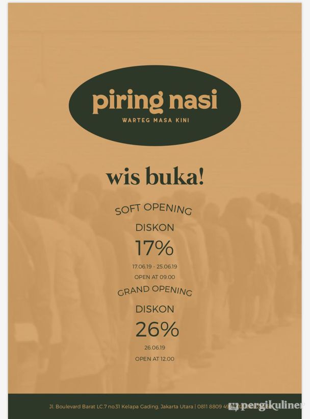 17% - Soft Opening Promo di Piring Nasi