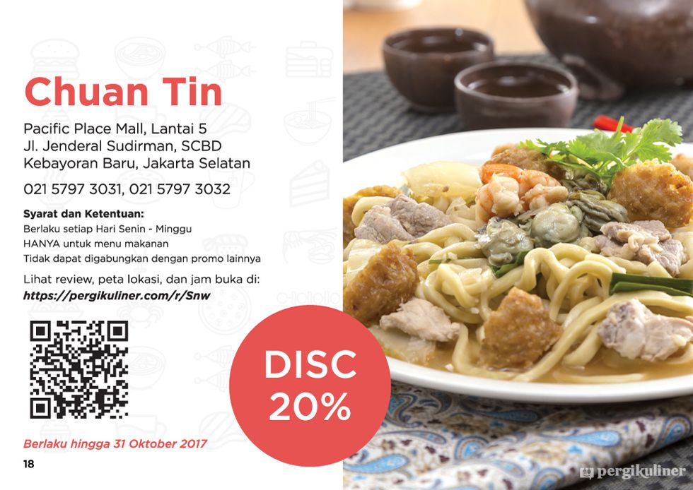 20% - MEMO dari PergiKuliner (Food Only) di Grand Chuan Tin
