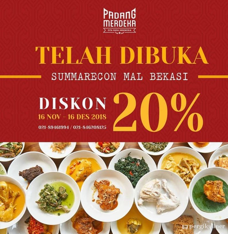 20% - Grand Opening Promo di Padang Merdeka