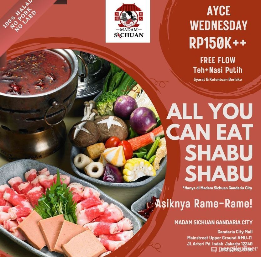 All You Can Eat, Harga Normal di Madam Sichuan